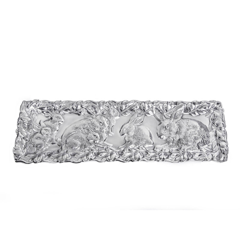 Bunny Metal Decorative Tray