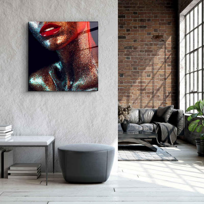 Superbe peinture décorative en verre trempé de 31,5 po x 31,5 po | 100% verre trempé, épaisseur: 0,16 pouce | Imprimé UV pour des couleurs éclatantes et une durabilité | Décoration murale parfaite pour le salon, la chambre à coucher ou le bureau, design élégant et moderne