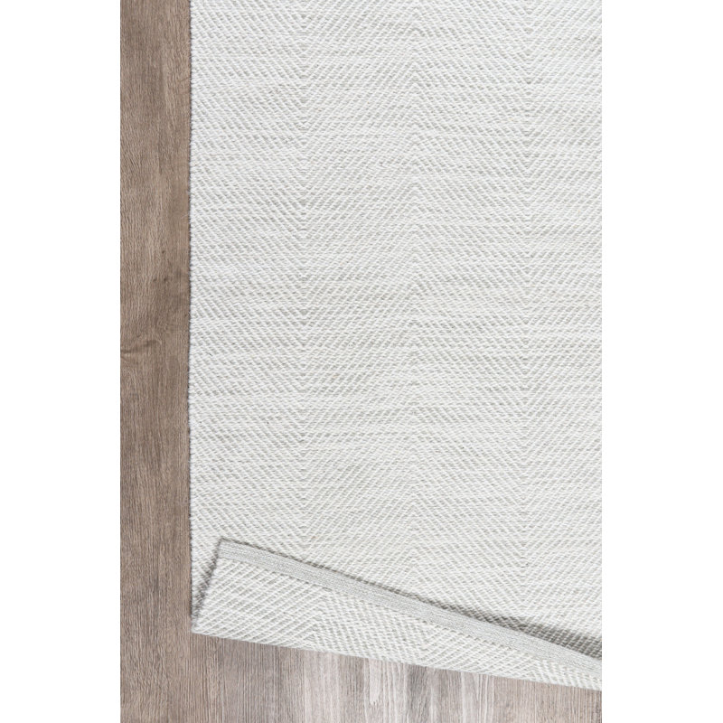 Ketterman Solid Colour Wool Hand Woven Area Rug, Rectangle 200 x 290cm