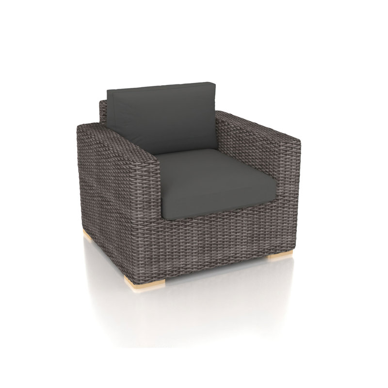 Marfik Outdoor Lounge Chair , Sunbrella® Cushions Included, Canvas Charcoal Sunbrella® Canvas