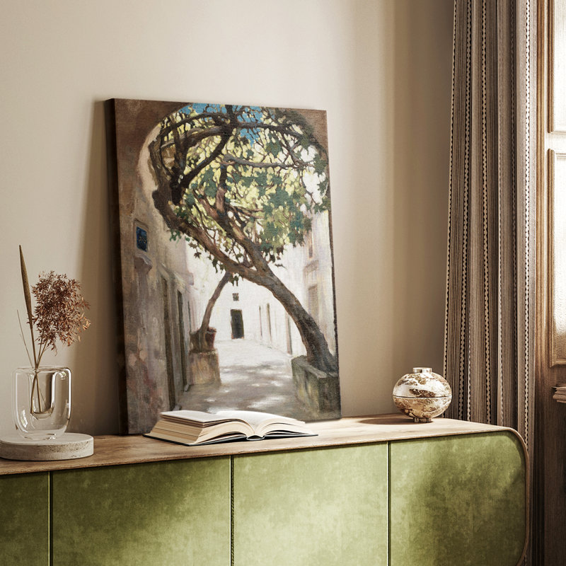 Paysage rétro CXLI - galerie personnalisée enveloppée Cavas, H 36 po x l 24 po