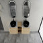 Meuble-lavabo mural 60 po avec lavabo d'art en céramique et 1 tablette de rangement, porte à fermeture en douceur, emballage Kd, contreplaqué-596441024