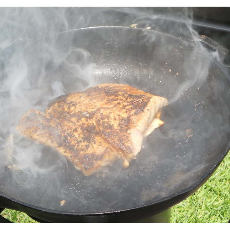 12" Pre-Seasoned Cast Iron Skillet with Helper Handle