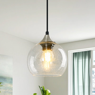 Aarunya 1 - Light Single Pendant Kitchen Island Lighting Globe Pendant Light Fixtures Modern Pendant Lighting