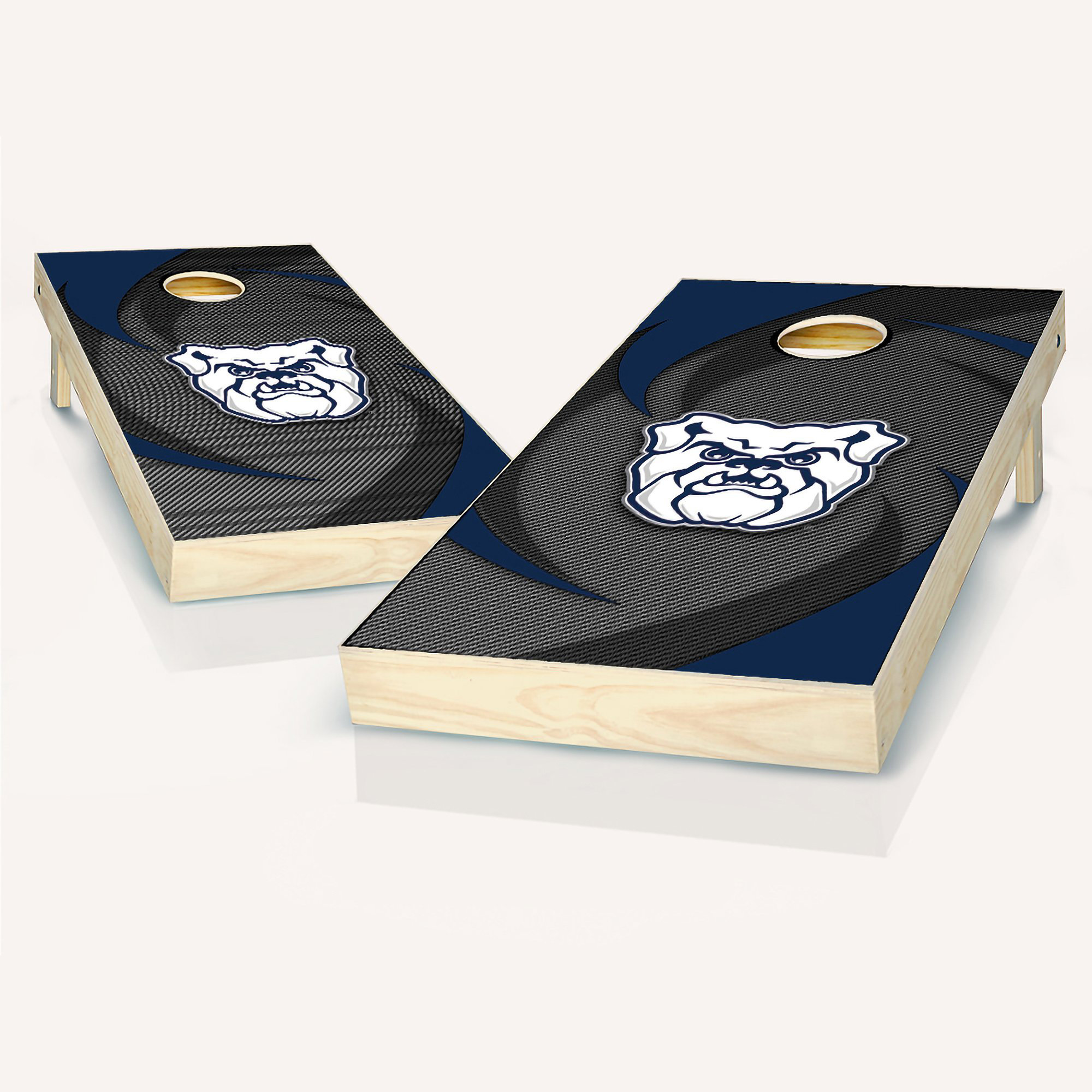 Skip's Garage 2' x 4' NCAA Team Swoosh Solid Wood Cornhole Set with LED ...