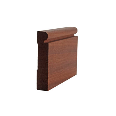 Moulure de plinthe perlée de 3 1/2 po de hauteur x 3/4 po EWBB25. Sans finition