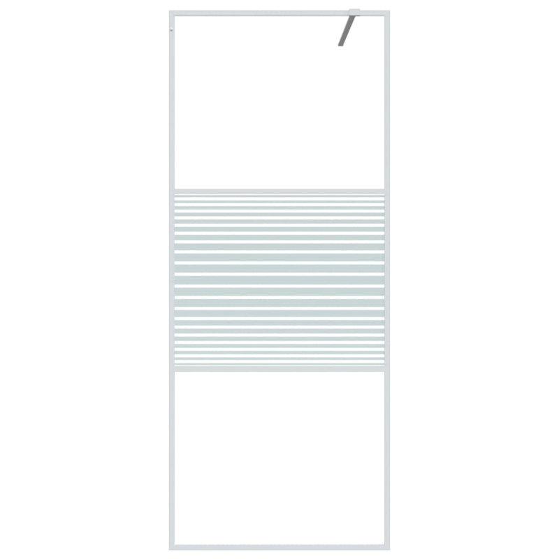 Stender Framed Fixed Shower Screen with Clear Glass, 195cm H x 90cm W