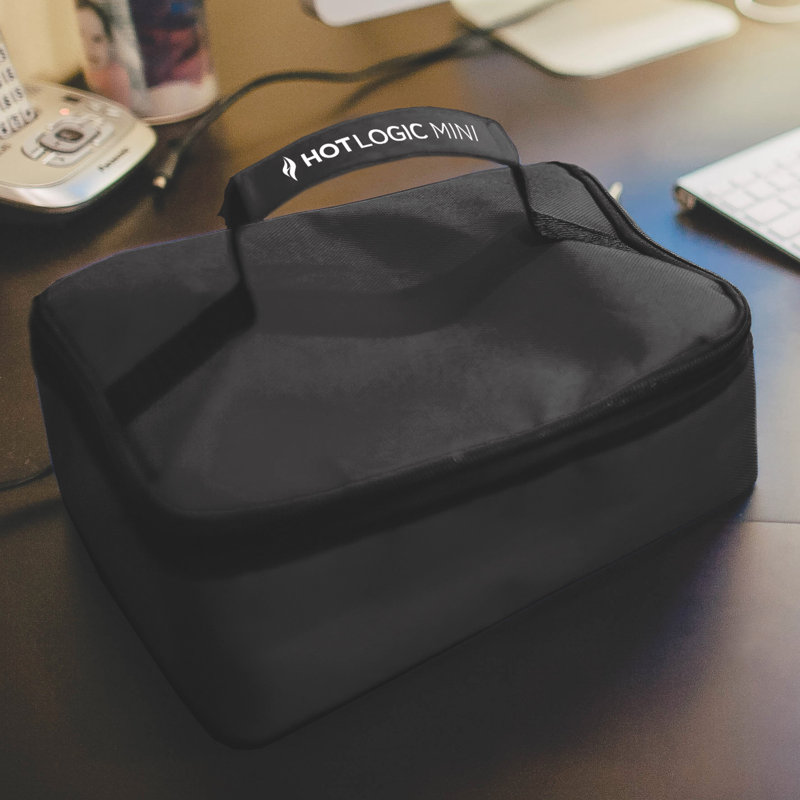 HotLogic Mini Black Insulated Portable Electric Lunch Tote