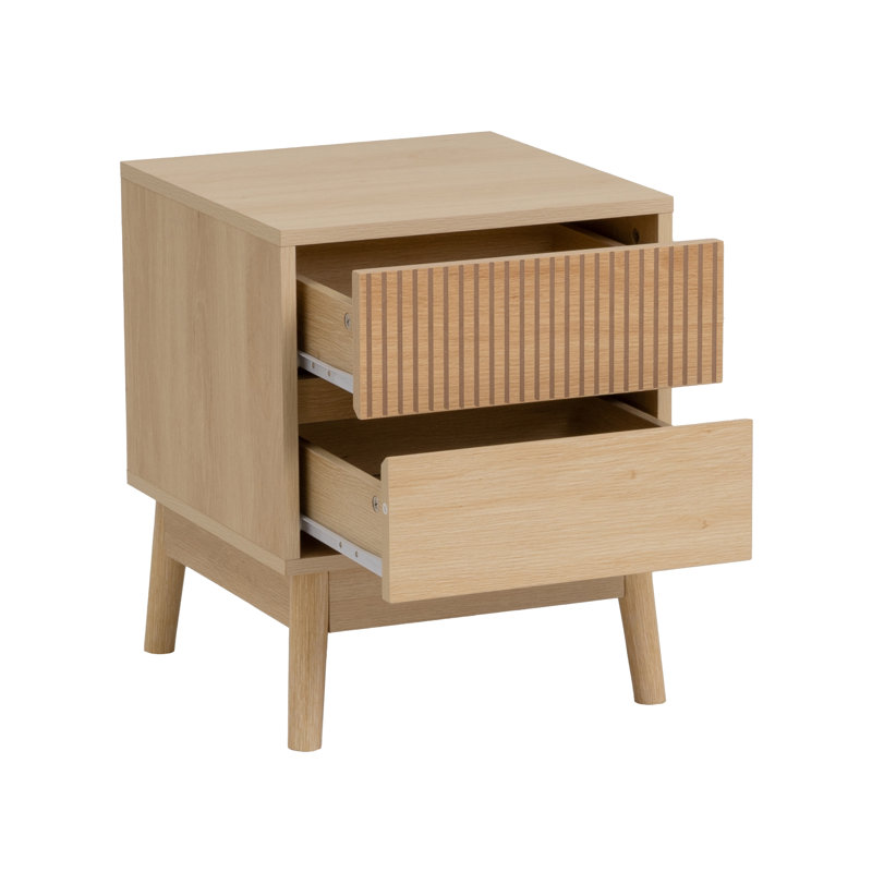 Gwenaelle 39cm W Manufactured Wood Bedside Table