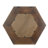 18.5" X 18.5" Hexagon Mirror With Solid Wood Frame-1453889002