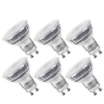 LUXRITE MR16 LED Bulb 50W Equivalent, 12V, 2700K Warm White Dimmable, 500  Lumens, GU5.3 LED Spotlight Bulb 6.5W, Enclosed Fixture Rated, Perfect for  Track and Home Lighting (6 Pack) 