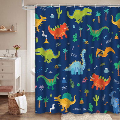 Rideau de douche mignon avec 12 crochets