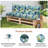  Waterproof Outdoor Bench Cushion Set With Backrest 48"X40"X4", Patio Seat Cushion For Lounger, Swing & Hammock, All-Weather High-Density Foam Outdoor Cushion For Garden Porch Poolside,Floral-1395666261-1395666264