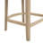 Kyra 5-Piece Mid-Century Modern Rubberwood Counter Bar Set With Upholstered Rattan Arm Stools-122903983-122903986