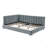 Full Size Upholstered Tufted Bed Frame, Sofa Bed Frame With Comfortable Backrest And Armrests, Full Size Bed For Bedroom, Living Room,Velvet(81''*60''*29.5'')-585223808