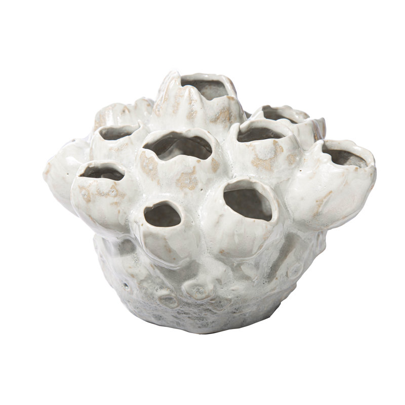 Ceramic / Porcelain Table Vase, Ivory