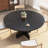 47-inch Round Dining Table for 4-6 People, Farmhouse Style with Storage Shelf & Adjustable Feet-627321628