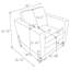 Fauteuil de 33 po de large Bertero-1584706001