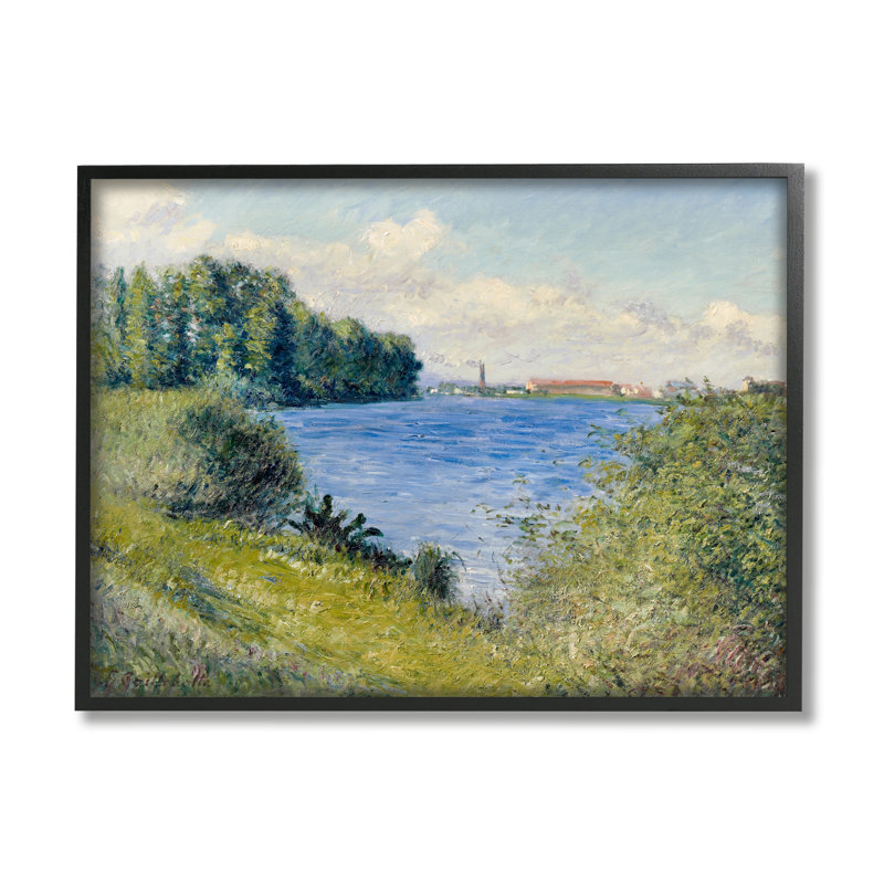 Eau bleue claire bord de mer, Giclée encadrée noir minuit, H 16 po x l 20 po x P 1,5 po
