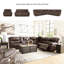 Canapé modulaire inclinable électrique 7 pièces Dunleith