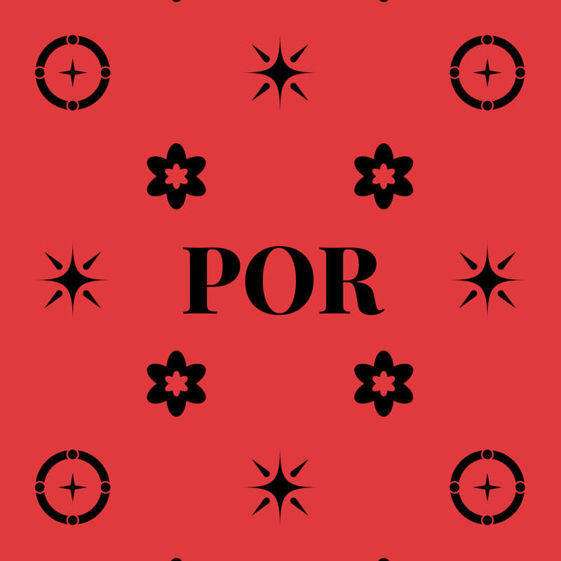 Coussin en coton Portland, Portland noir / rouge / noir, H 16 po x l 16 po