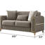 Causeuse convertible en tissu de velours Melody