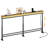 Console Table Entryway Table Behind Couch Table Height Adjustable (27.6"-35.4") with LED Light Strip and Charging Station-2094753886