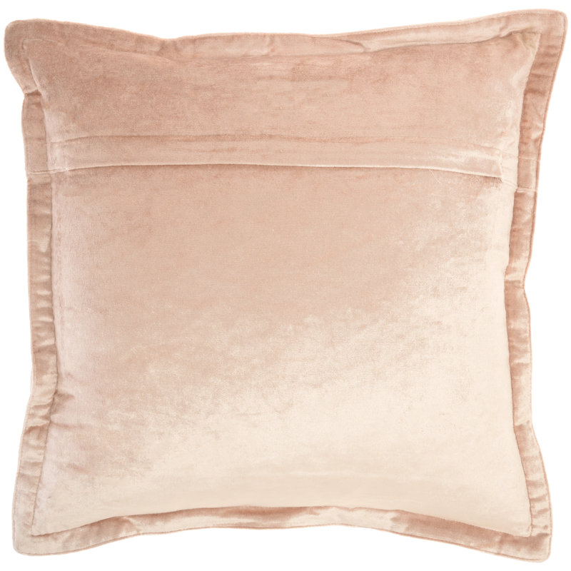 Reversible Throw Pillow, Blush Pink