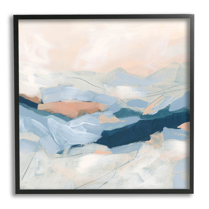 Abstrait montagne au coucher du soleil, art giclée par June Erica Vess, H 24 po x l 24 po x P 1,5 po