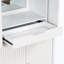 Armoire à vin cannelée avec porte-verres à pied, tiroir et tablettes réglables-134379848