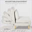 Convertible Sofa Beds | 2-in-1 Adjustable Sleeper Chair, Modern for Small Spaces Living Room Dorm | Beige | Metal