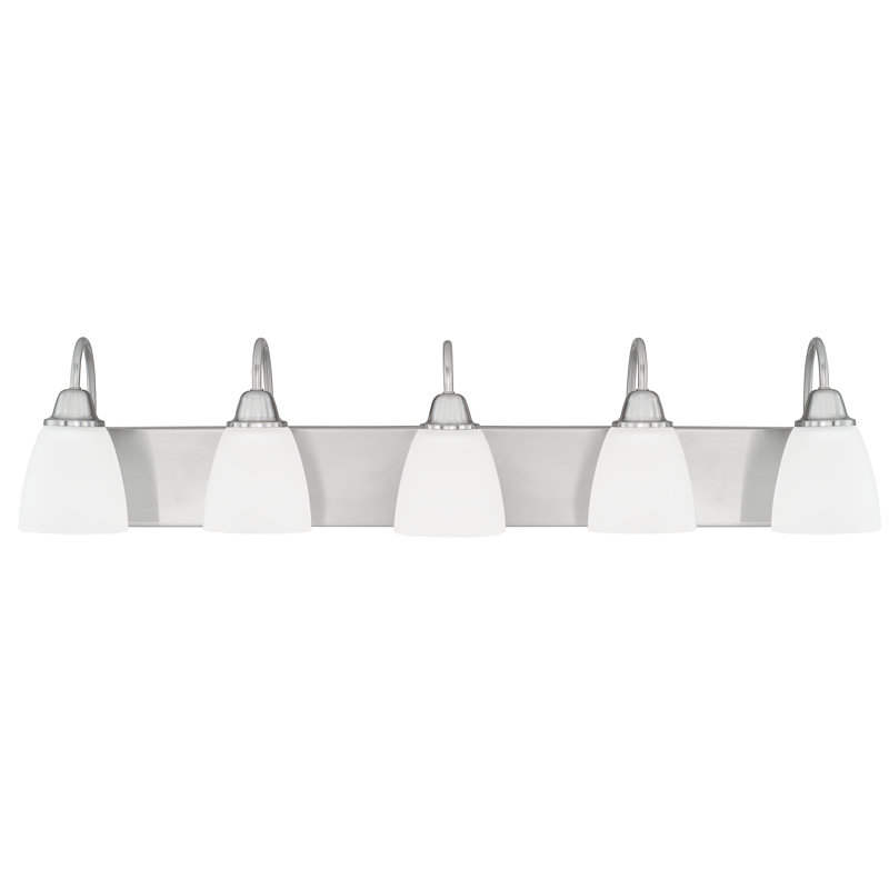 Éclairage pour meuble-lavabo à intensité variable Reanne, Nickel brossé, 4