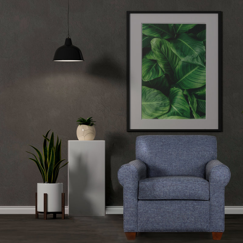Finn Upholstered Armchair, Cafelle, Connelly Blue Jay
