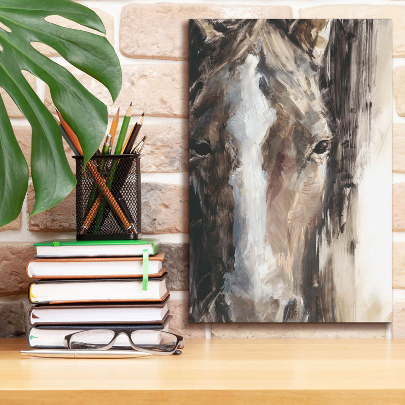 Art mural sur toile, "Cr majorité équine 2" par Ethan Harper, H 18 po x l 12 po
