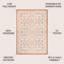Tapis d'intérieur / extérieur crème / orange tissé texturé Deronte-719326376