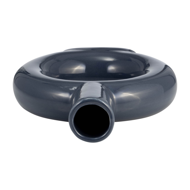 Sagebrook Home Verla Ceramic Elegant Centerpiece Vase - A Must-Have Addition for Stylish Homes, Cut out Blue