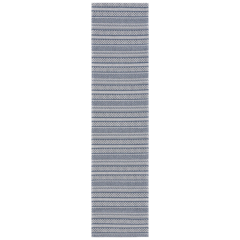 Tapis rayé en coton Martha Stewart, Tapis de couloir 2 pi x 8 pi