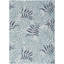 Tapis bleu / gris en polypropylène tissé à la machine Latrell-641317320