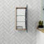 Armoire de rangement pour salle de bain avec miroir flottant de 14 po avec tablettes en verre-550620723