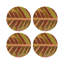 Sous-verres ronds en cuir Tropical-119015388