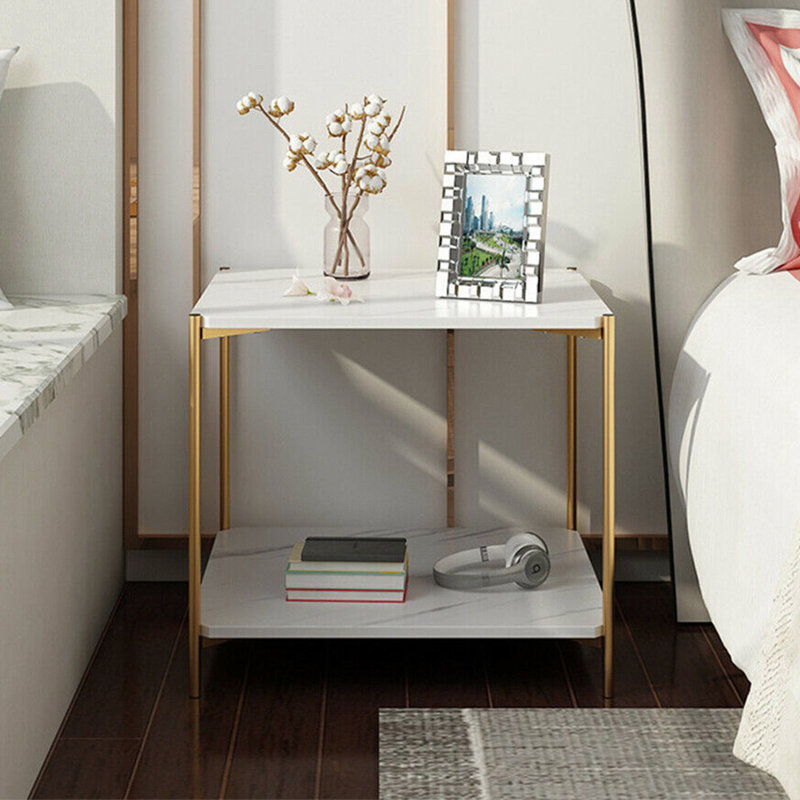 Senoia Sled End Table Built-In Outlets