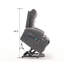 Fauteuil inclinable électrique en cuir