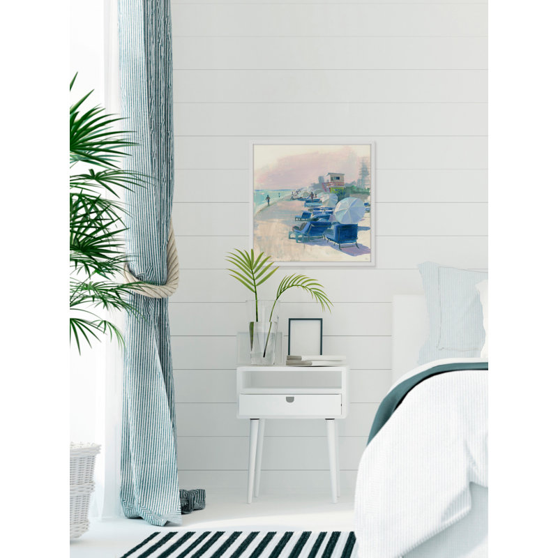" 'Beach Lounging' " by Marmont Hill, 12" H x 12" W x 1.5" D, Wrapped Canvas