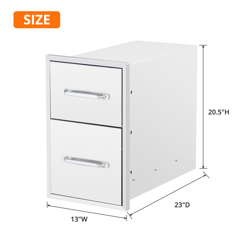 2 Drawer Storage Drawer