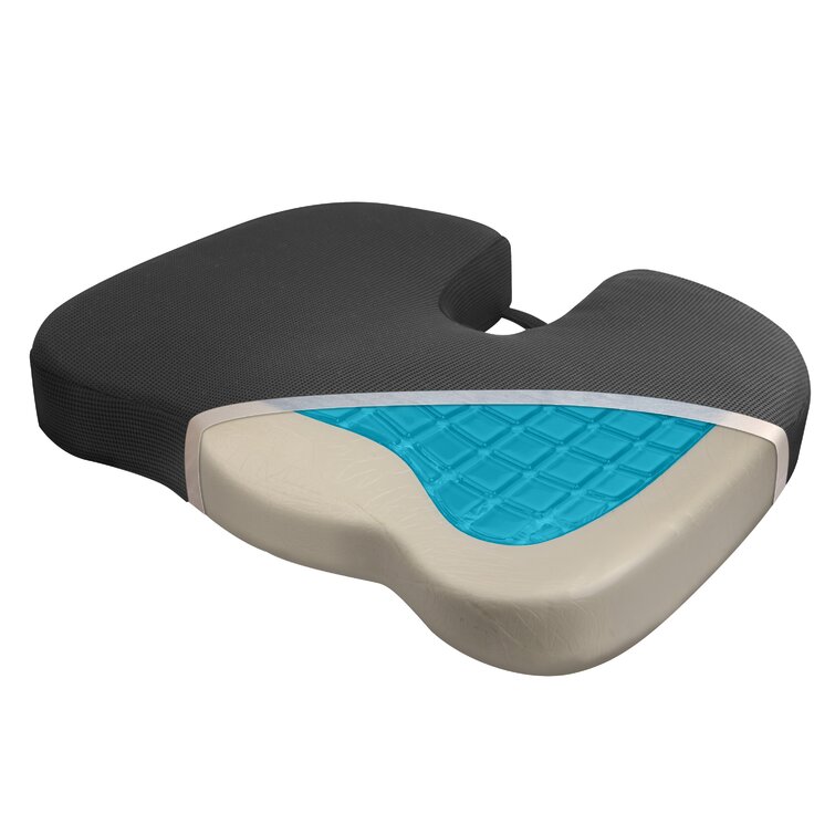Kieba Coccyx Seat Cushion, Cool Gel Memory Foam Large Orthopedic