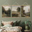«Vintage Countryside Scenes Classic Classic Landscape Landscape», affiche encadrée en bois
