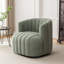 Fauteuil demi-tonneau pivotant rembourré Bryonie-1392196022