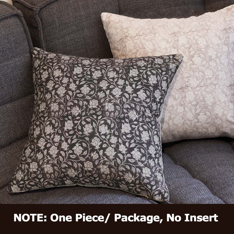 Lierna Floral Pillow Covers 18x18 20x20, Throw Pillows for Couch, Floral Print Pillow Cover, Decorative Neutral Accent Throw Pillow Covers for Living Room, 1PC