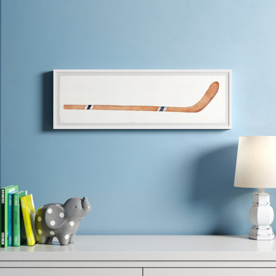 Houtz Brown Hockey Stick Framed Print