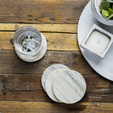 Latosia Marble Round 4 Piece Coaster Set